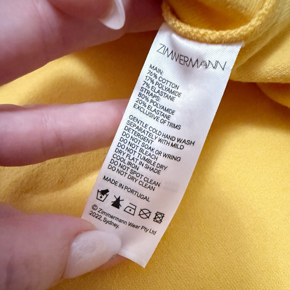 Zimmermann - Jeannie Midi Cotton Terry Shift Sun Dress - US 6 (Zimmermann 1) - Picture 13 of 16